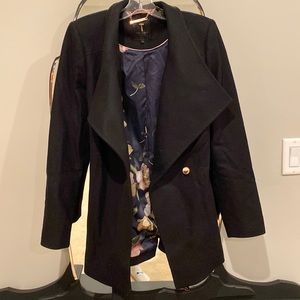 Black Ted Baker wool coat